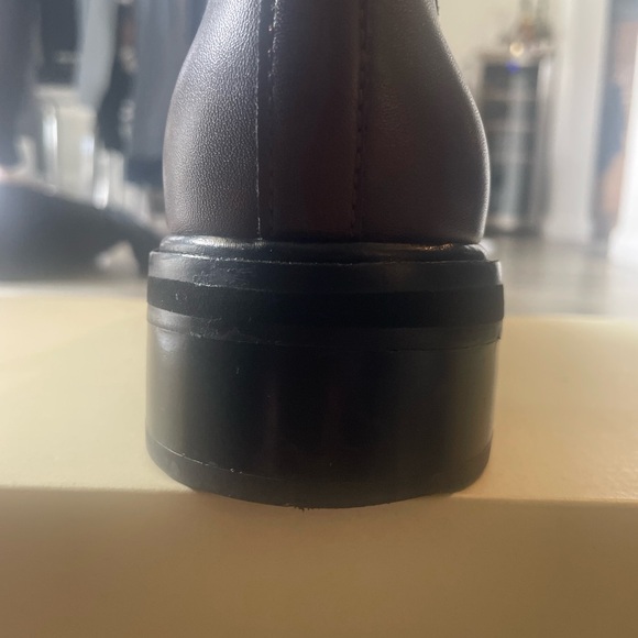 Classic Women's Brown Leather Penny Loafers - Picture 5 of 6